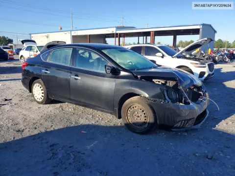 2019 Nissan Sentra S VIN 3N1AB7AP1KY209634 фото 4