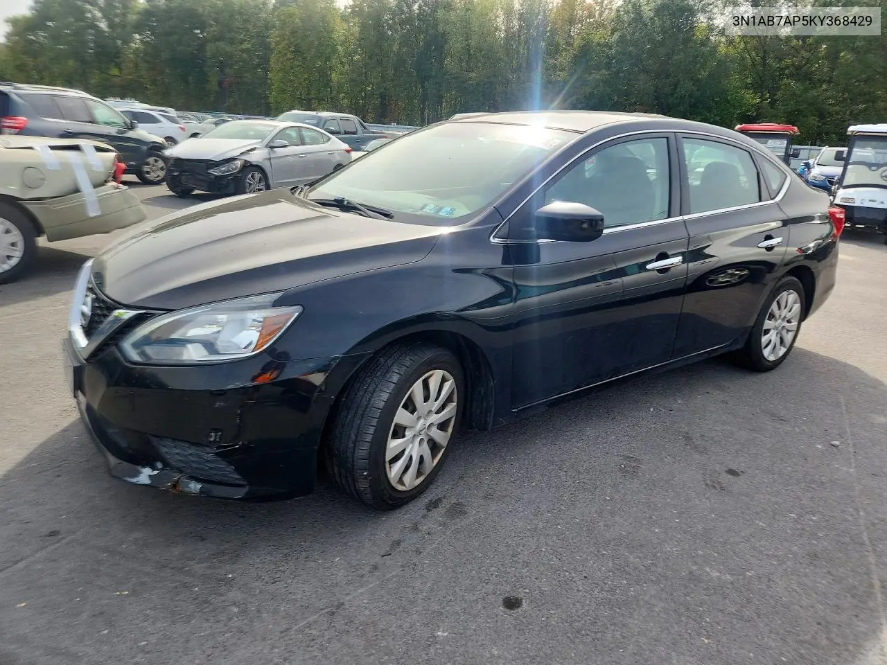 2019 Nissan Sentra S VIN 3N1AB7AP5KY368429 фото 1