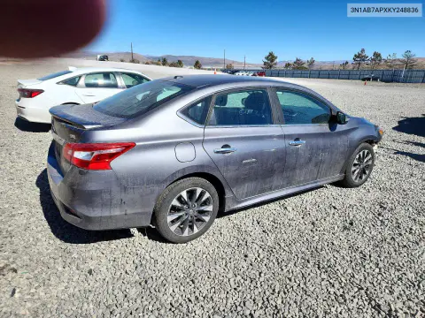 2019 Nissan Sentra Sr VIN 3N1AB7APXKY248836 фото 3