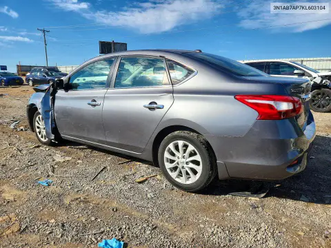 2019 Nissan Sentra Sv VIN 3N1AB7AP7KL603104 фото 2