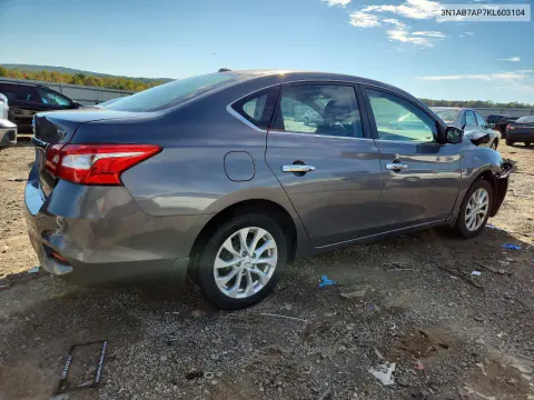 2019 Nissan Sentra Sv VIN 3N1AB7AP7KL603104 фото 3