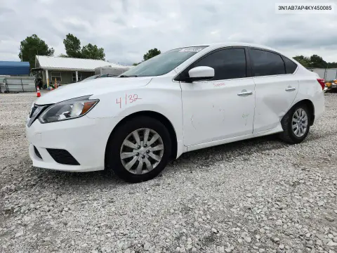 2019 Nissan Sentra S VIN 3N1AB7AP4KY450085 фото 1