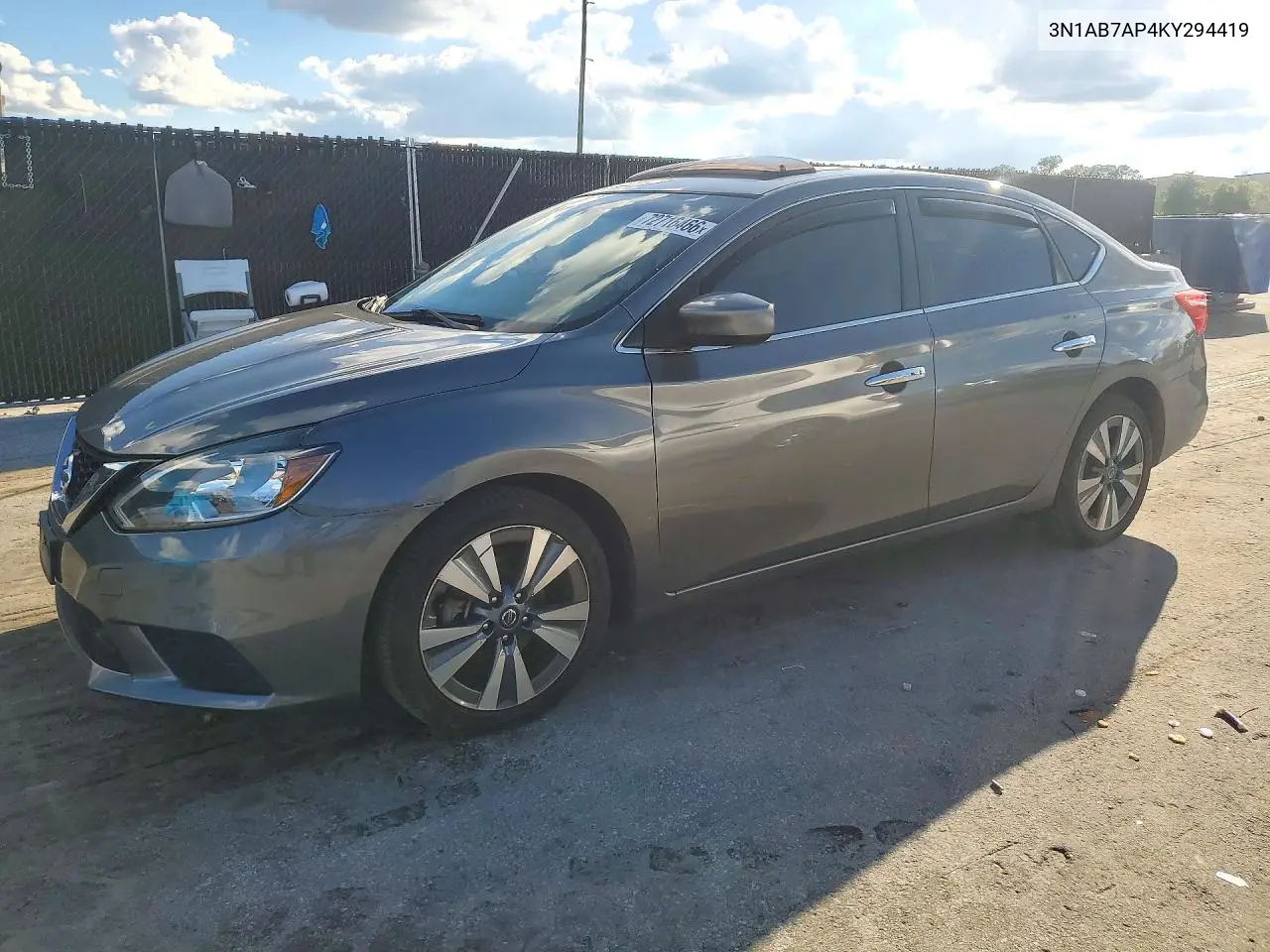 2019 Nissan Sentra Sv VIN 3N1AB7AP4KY294419 фото 1