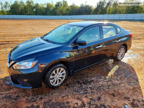 3N1AB7AP4KY296803 — 2019 Nissan Sentra, Задняя часть, фото до ремонта