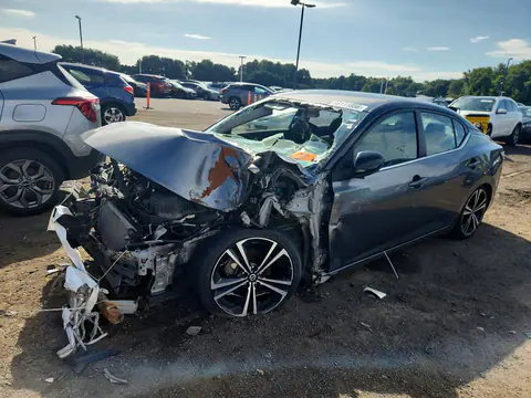 3N1AB8DV7LY308539 — 2020 Nissan Sentra, Передняя часть (Front End), фото до ремонта