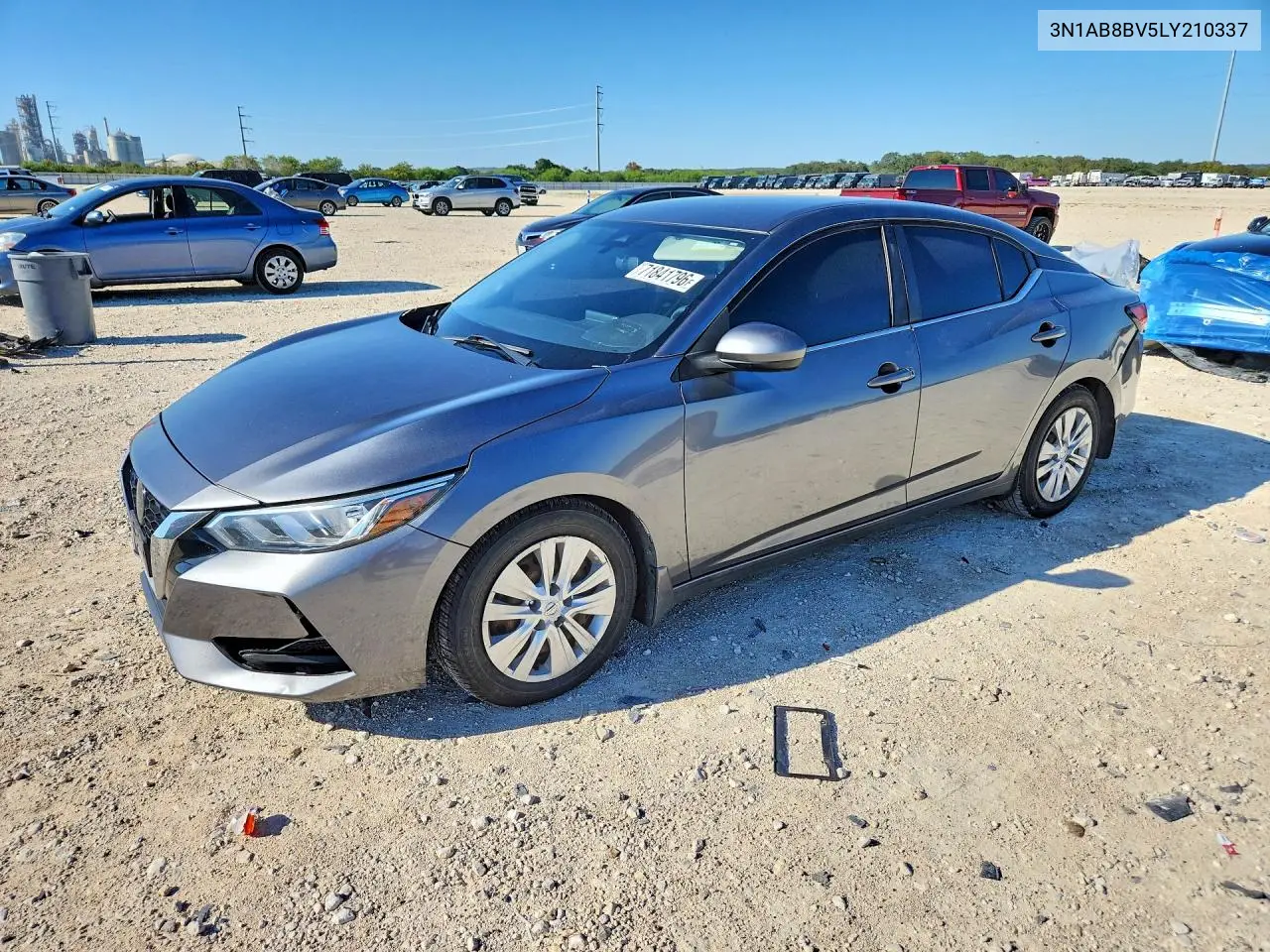 2020 Nissan Sentra S VIN 3N1AB8BV5LY210337 фото 1