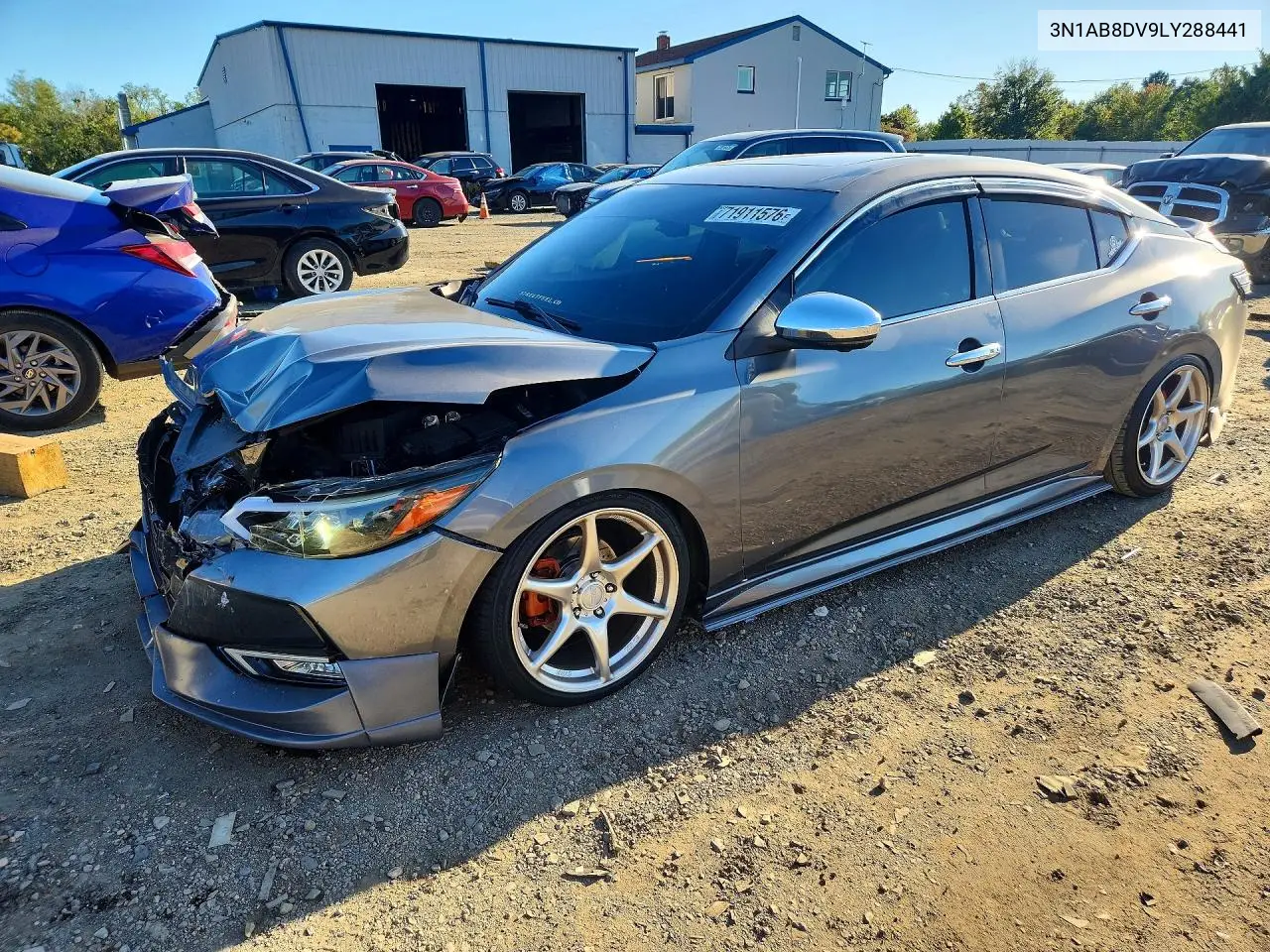 2020 Nissan Sentra Sr VIN 3N1AB8DV9LY288441 фото 1