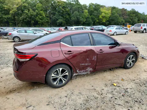 2020 Nissan Sentra Sv VIN 3N1AB8CV5LY214371 фото 3