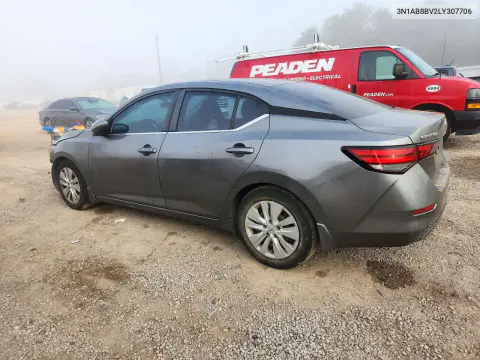 2020 Nissan Sentra S VIN 3N1AB8BV2LY307706 фото 2