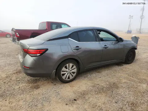 2020 Nissan Sentra S VIN 3N1AB8BV2LY307706 фото 3