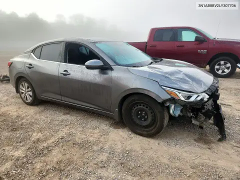 2020 Nissan Sentra S VIN 3N1AB8BV2LY307706 фото 4