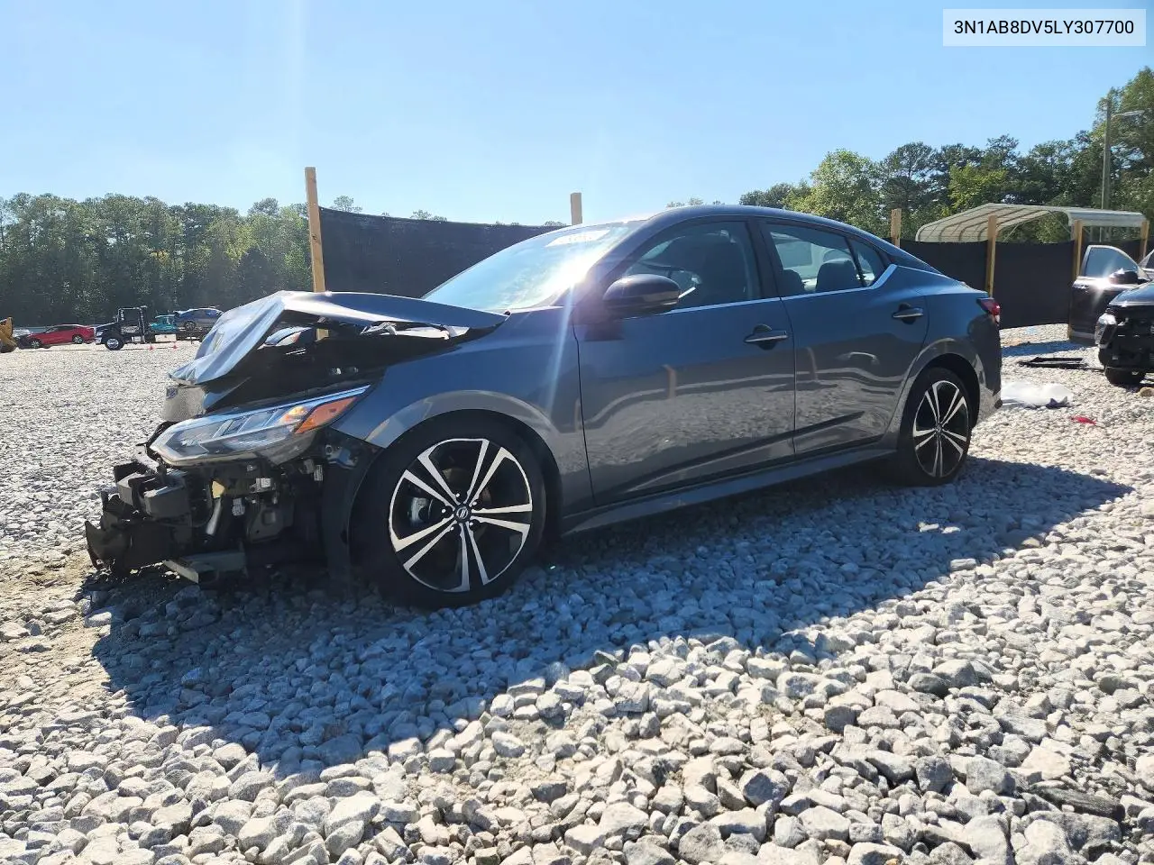 2020 Nissan Sentra Sr VIN 3N1AB8DV5LY307700 фото 1