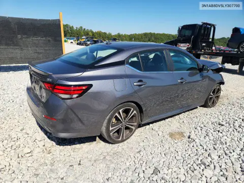 2020 Nissan Sentra Sr VIN 3N1AB8DV5LY307700 фото 3