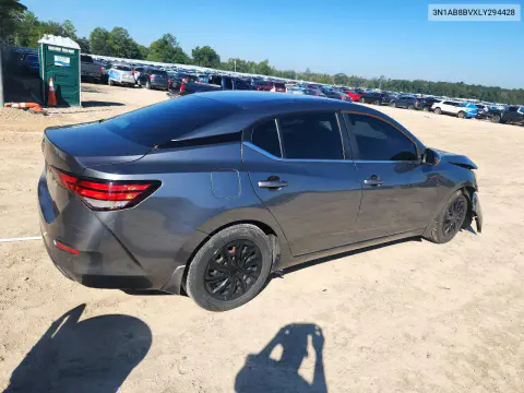 2020 Nissan Sentra VIN 3N1AB8BVXLY294428 фото 3
