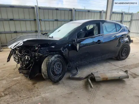 3N1AB8BV0MY290213 — 2021 Nissan Sentra, Задняя часть, фото до ремонта