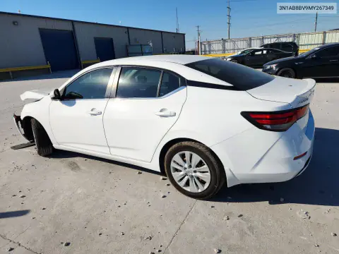 2021 Nissan Sentra S VIN 3N1AB8BV9MY267349 фото 2