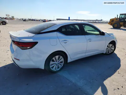 2021 Nissan Sentra S VIN 3N1AB8BV9MY267349 фото 3