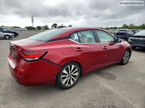 2021 Nissan Sentra Sv VIN 3N1AB8CVXMY216635 фото 3