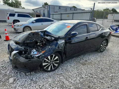 2021 Nissan Sentra Sv VIN 3N1AB8CVXMY253345 фото 1