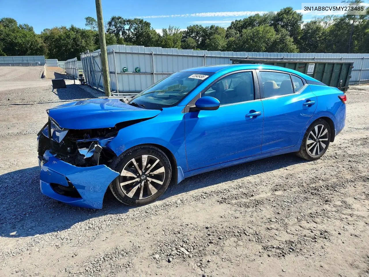 2021 Nissan Sentra Sv VIN 3N1AB8CV5MY273485 фото 1