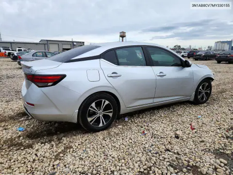 2021 Nissan Sentra Sv VIN 3N1AB8CV7MY330155 фото 3