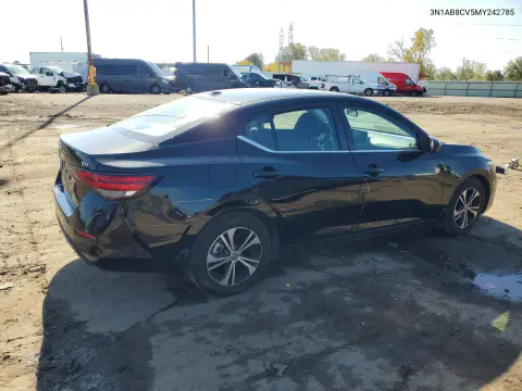 2021 Nissan Sentra Sv VIN 3N1AB8CV5MY242785 фото 3