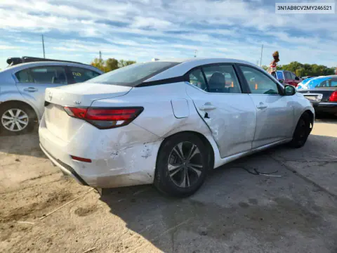 2021 Nissan Sentra Sv VIN 3N1AB8CV2MY246521 фото 3