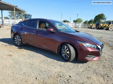 2021 Nissan Sentra Sv VIN 3N1AB8CV0MY245822 фото 4