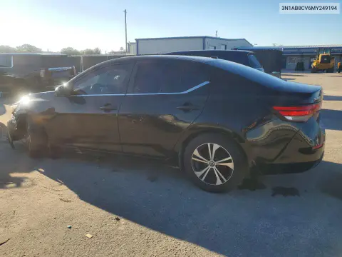 2021 Nissan Sentra Sv VIN 3N1AB8CV6MY249194 фото 2