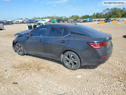 2022 Nissan Sentra Sv VIN 3N1AB8CV8NY308182 фото 2