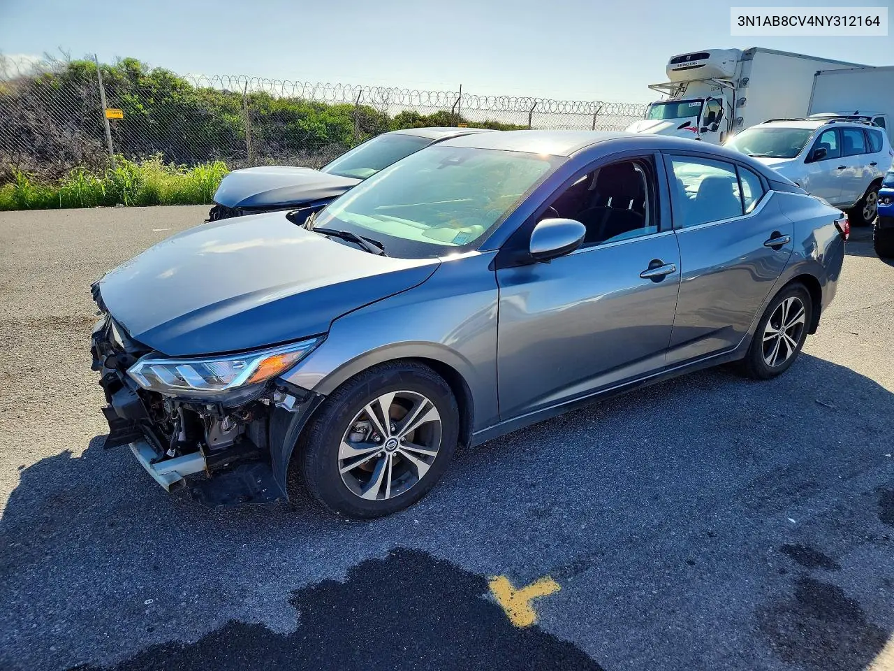 2022 Nissan Sentra Sv VIN 3N1AB8CV4NY312164 фото 1