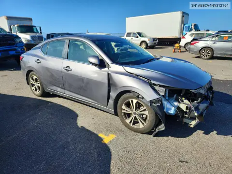 2022 Nissan Sentra Sv VIN 3N1AB8CV4NY312164 фото 4