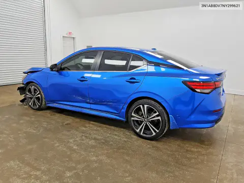 2022 Nissan Sentra Sr VIN 3N1AB8DV7NY299621 фото 2