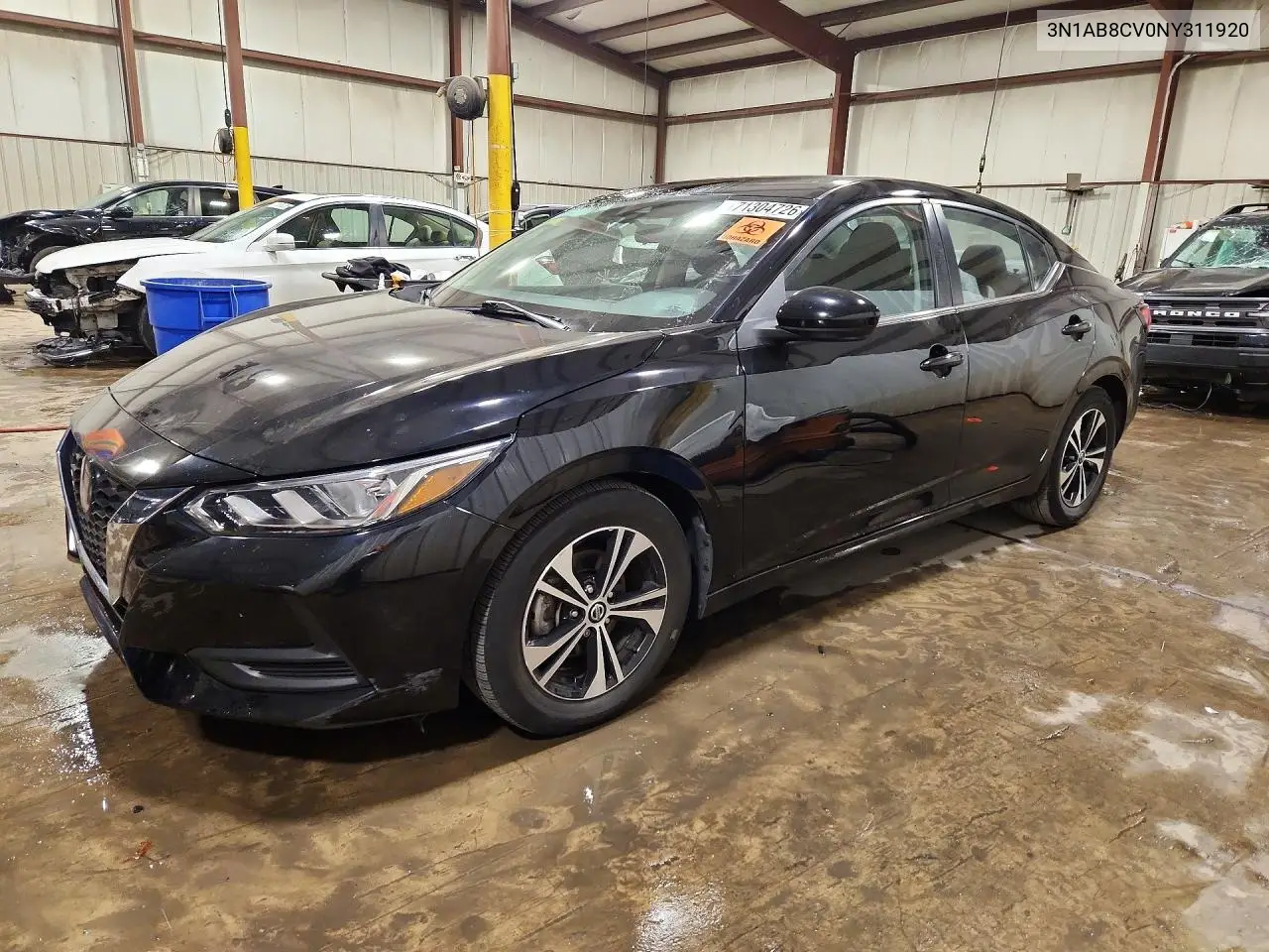 2022 Nissan Sentra Sv VIN 3N1AB8CV0NY311920 фото 1
