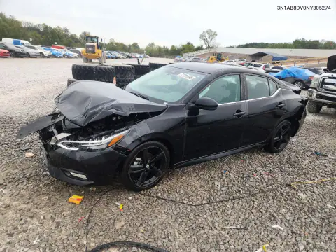 3N1AB8DV0NY305274 — 2022 Nissan Sentra, Задняя часть, фото до ремонта