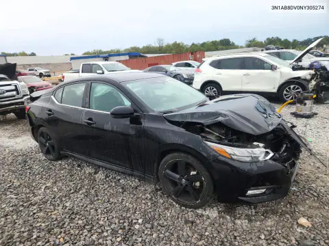 2022 Nissan Sentra Sr VIN 3N1AB8DV0NY305274 фото 4