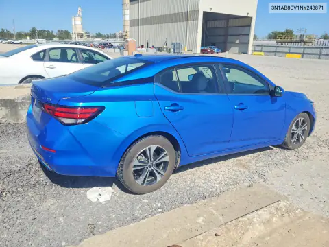 2022 Nissan Sentra Sv VIN 3N1AB8CV1NY243871 фото 3