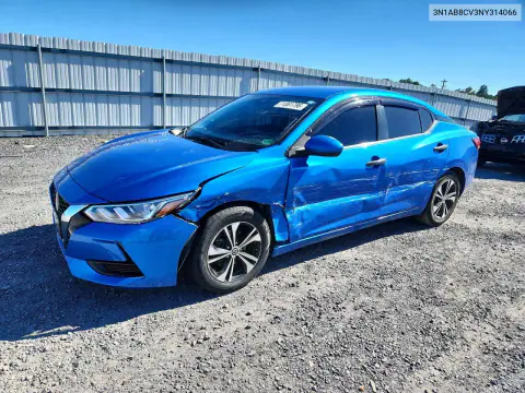 3N1AB8CV3NY314066 — 2022 Nissan Sentra, Сторона, фото до ремонта