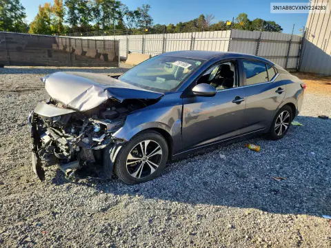 3N1AB8CVXNY224283 — 2022 Nissan Sentra, Передняя часть, фото до ремонта