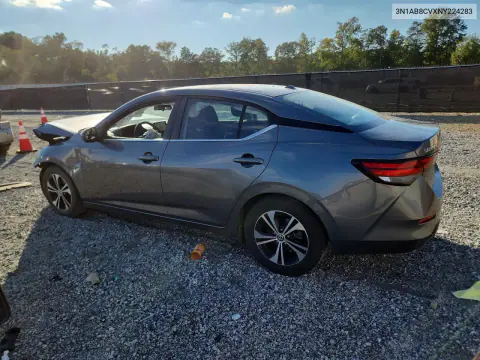 2022 Nissan Sentra Sv VIN 3N1AB8CVXNY224283 фото 2