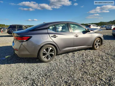 2022 Nissan Sentra Sv VIN 3N1AB8CVXNY224283 фото 3