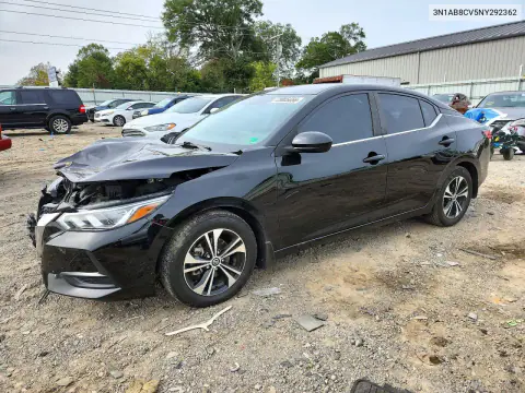 2022 Nissan Sentra Sv VIN 3N1AB8CV5NY292362 фото 1
