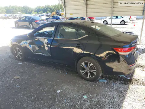 2022 Nissan Sentra Sv VIN 3N1AB8CV2NY307089 фото 2