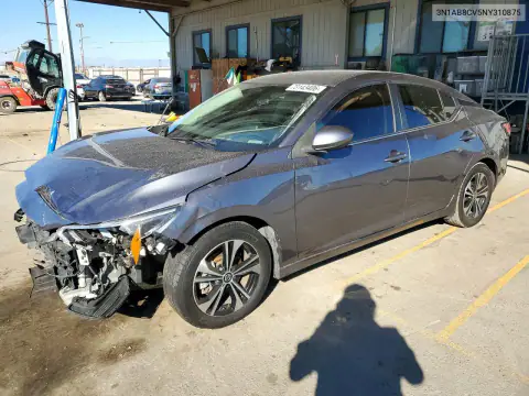 3N1AB8CV5NY310875 — 2022 Nissan Sentra, Передняя часть, фото до ремонта