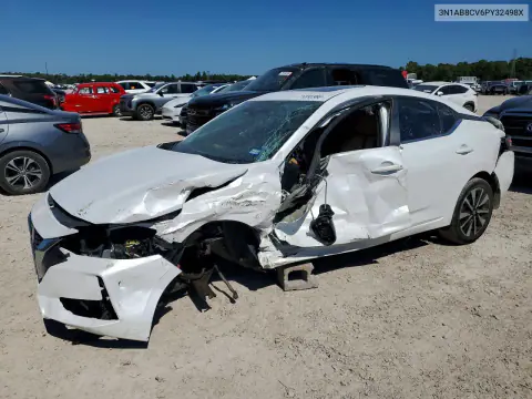 3N1AB8CV6PY32498X — 2023 Nissan Sentra, Передняя часть, фото до ремонта