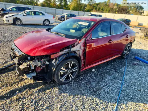 3N1AB8DV0PY322529 — 2023 Nissan Sentra, Передняя часть, фото до ремонта