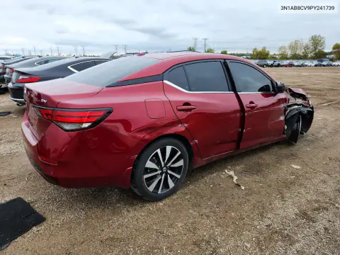 3N1AB8CV9PY241739 — 2023 Nissan Sentra, фото 3 с аукциона Copart, Передняя часть