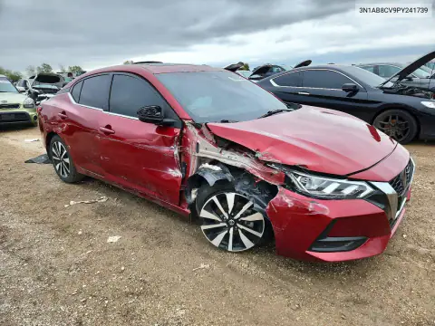 3N1AB8CV9PY241739 — 2023 Nissan Sentra, фото 4 с аукциона Copart, Передняя часть