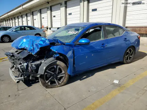 3N1AB8CV8RY383180 — 2024 Nissan Sentra, Передняя часть, фото до ремонта