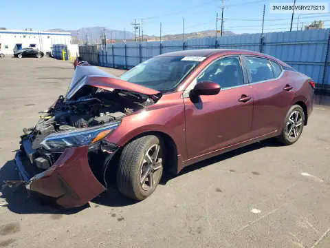3N1AB8CV5RY275213 — 2024 Nissan Sentra, Передняя часть, фото до ремонта